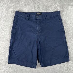 Banana Republic Aiden Shorts Mens 31 Blue Chino Casual Flat Front Preppy